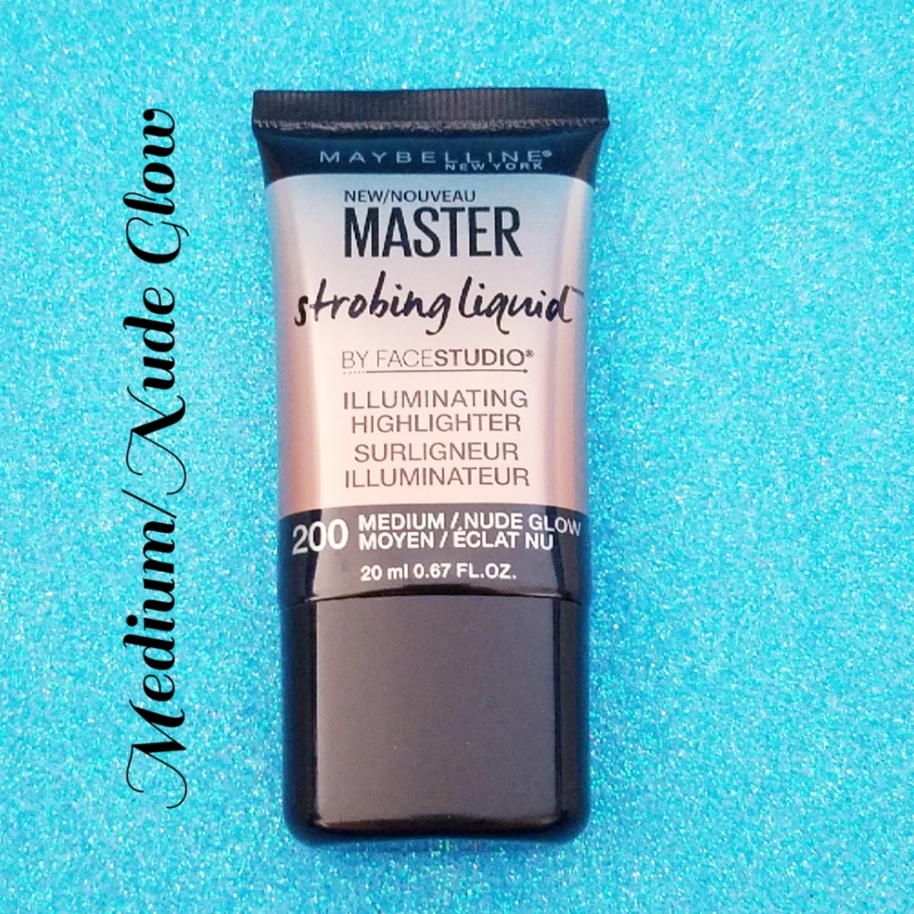 2 Pk Maybelline Strobing Liquid Illuminating Highlighter-Medium/Nude Glow #200
